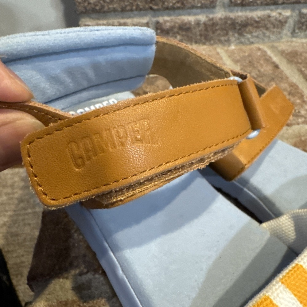 Camper Kids Oruga Leather Sandals Multicolor Strap Sandals, size 33 #271 - Picture 3 of 16